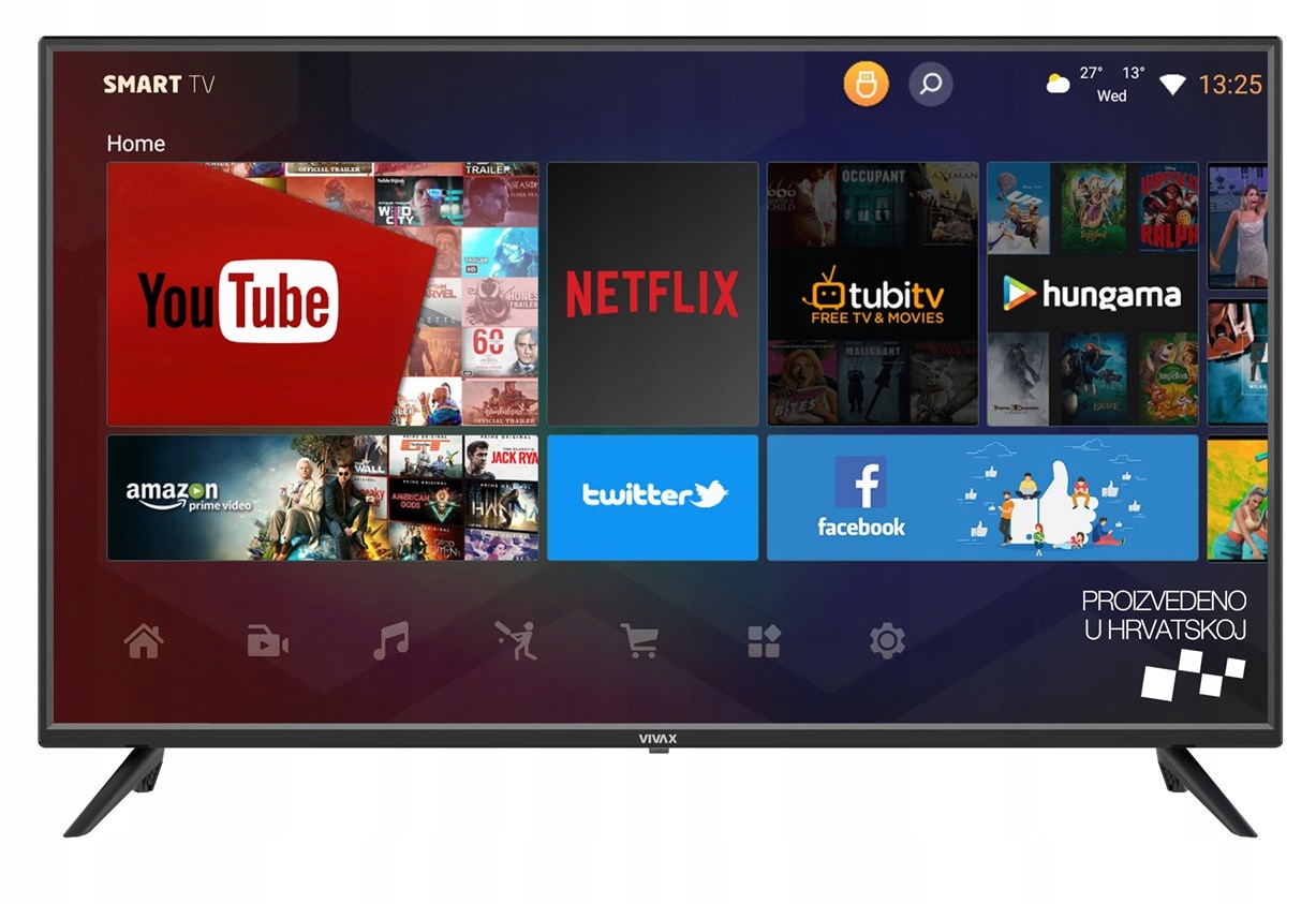 

Smart Tv Vivax 40LE113T2S2SM DVB-T2/S2 Pvr Android