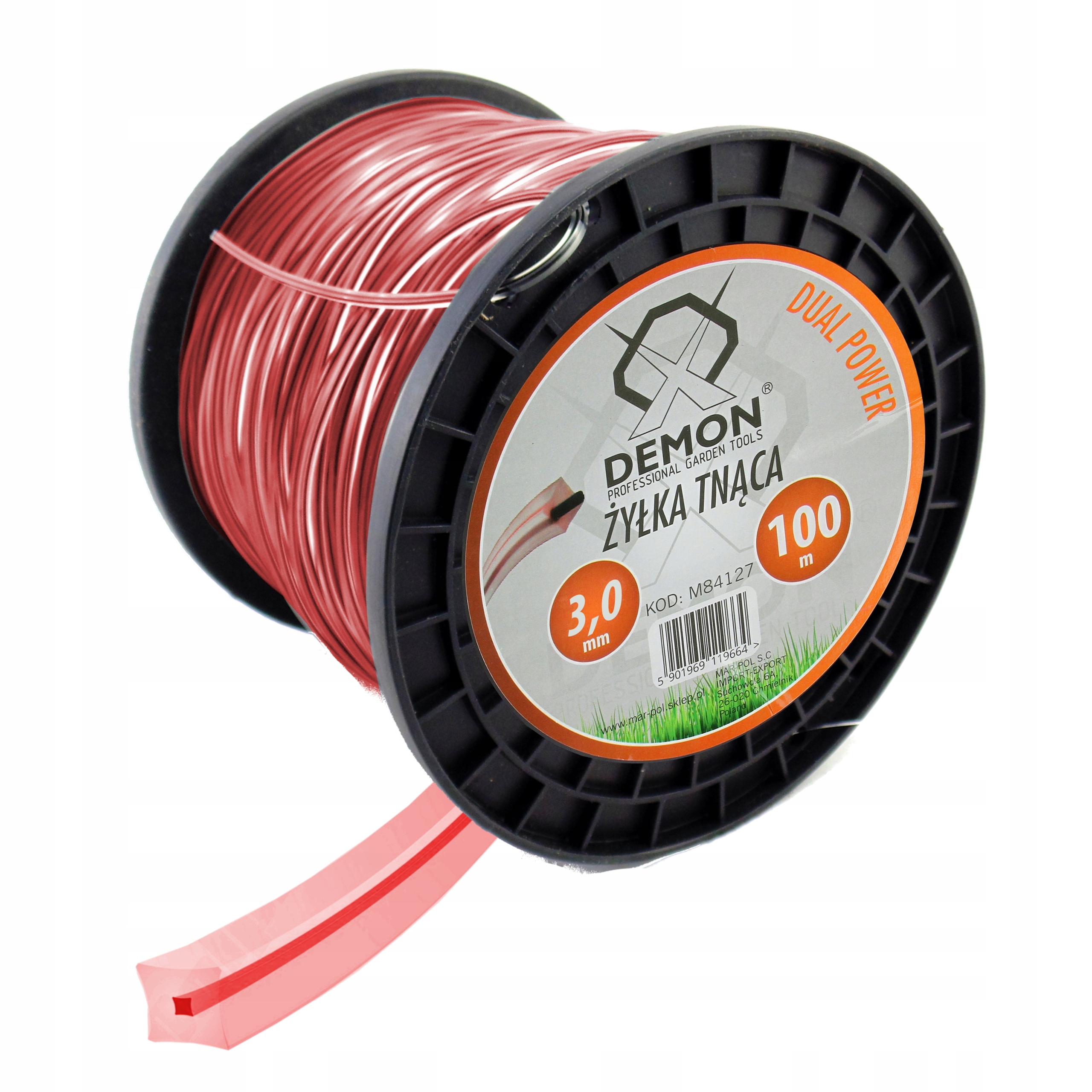 

Żyłka Kosy Podkaszarki 3,0mm 100m Kwadrat Zbrojona