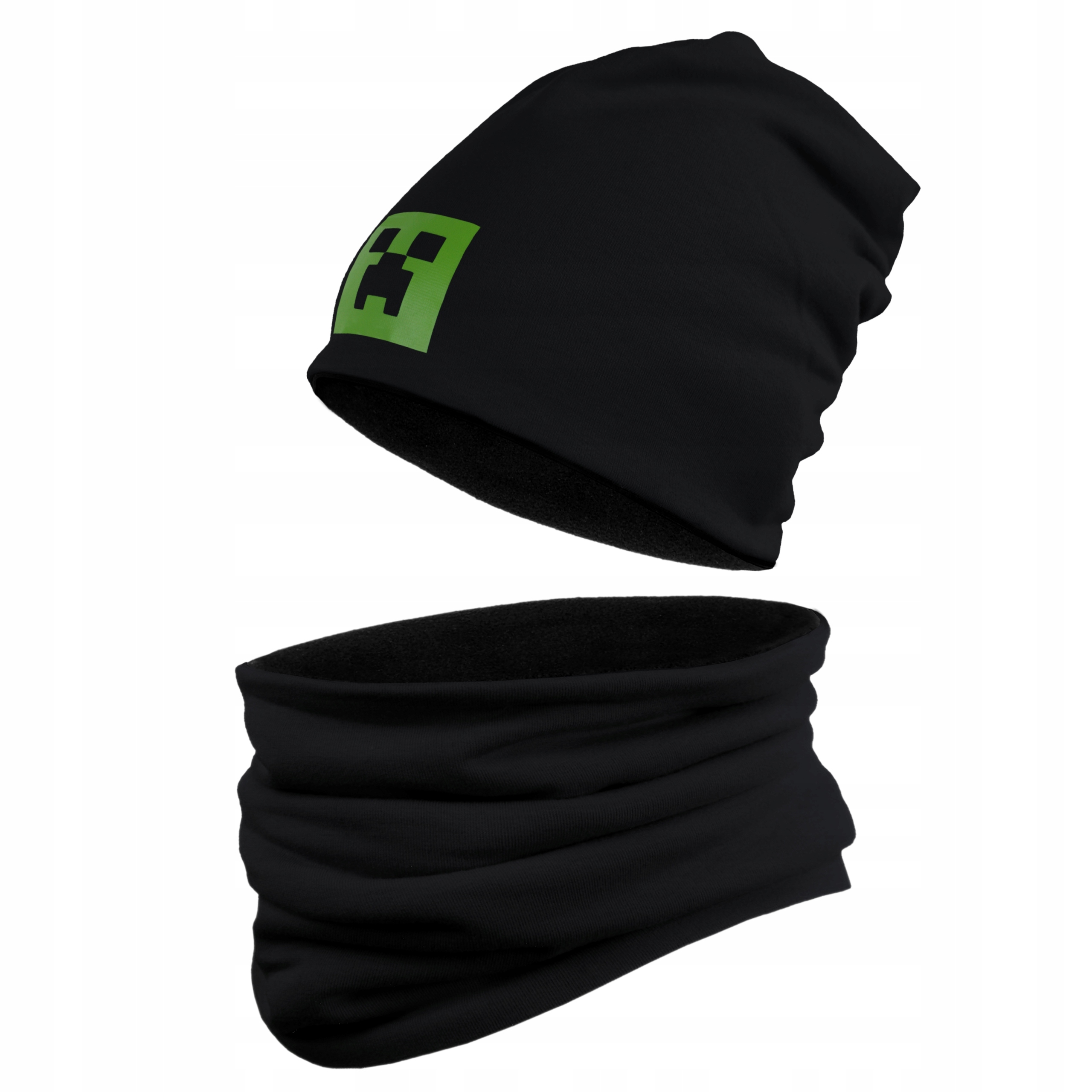 

Czapka i Komin na Polarze Czarny Zimowy MC09 56-58