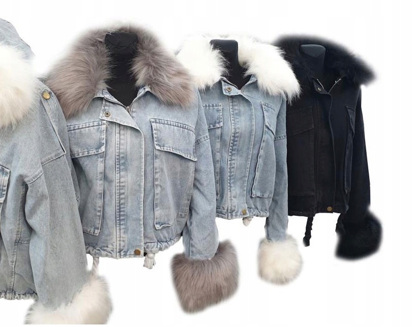 

Kurtka Jeansowa Z Futerkiem Katana Futerko Miś M/L