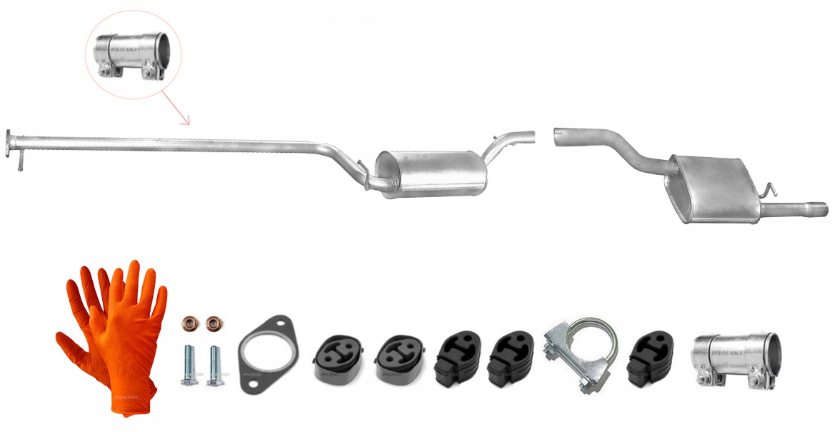 Ford Focus MK1 1.8i 16V 85kW (1998-9/2004) Kombi Tlumič Středový Koncový