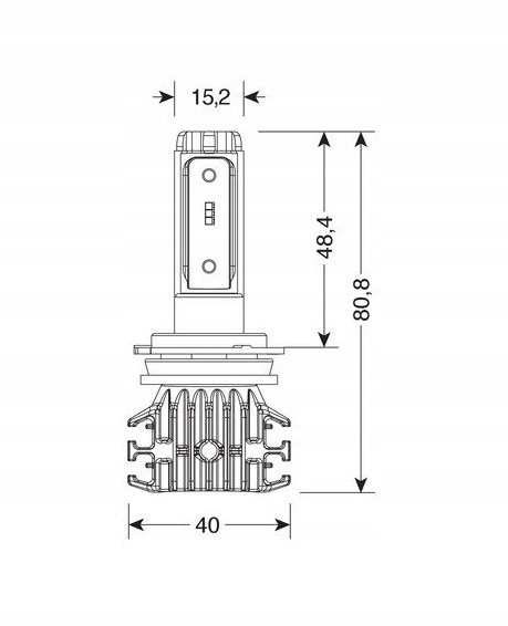 Zarowka H7 Halo Led Pro Bike 1 25W 57757 Part manufacturer other