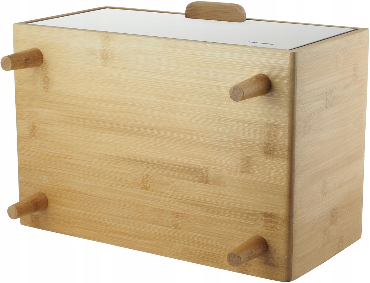 CHLEBAK DREWNIANY POJEMNIK NA PIECZYWO KLAUSBERG Kolor biały