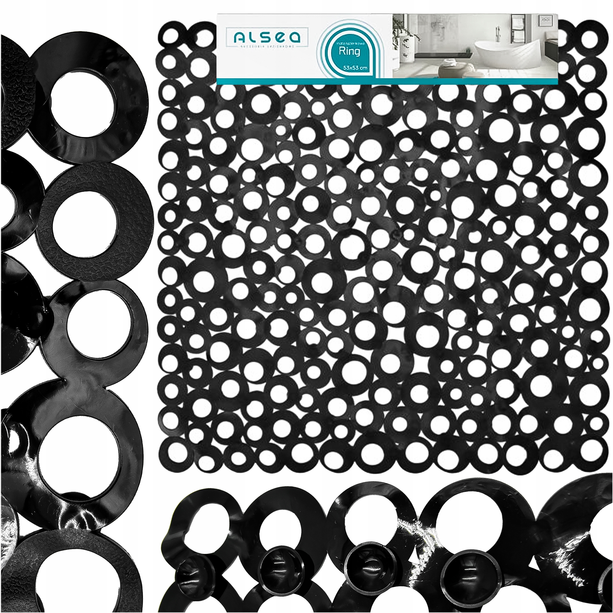 Mata Łazienkowa Antypoślizgowa pod Prysznic 53x53