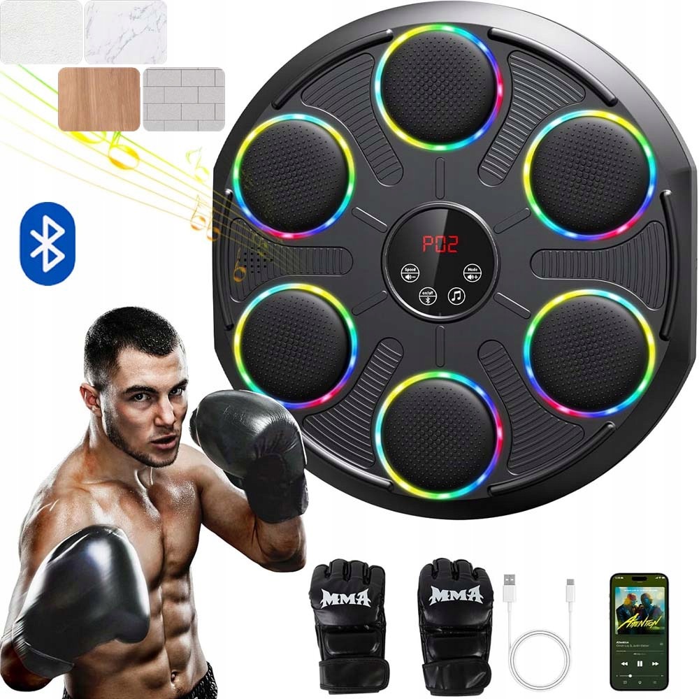 Tréninková Boxerská Deska Music Box Machine Bluetooth Pro Děti Rukavice