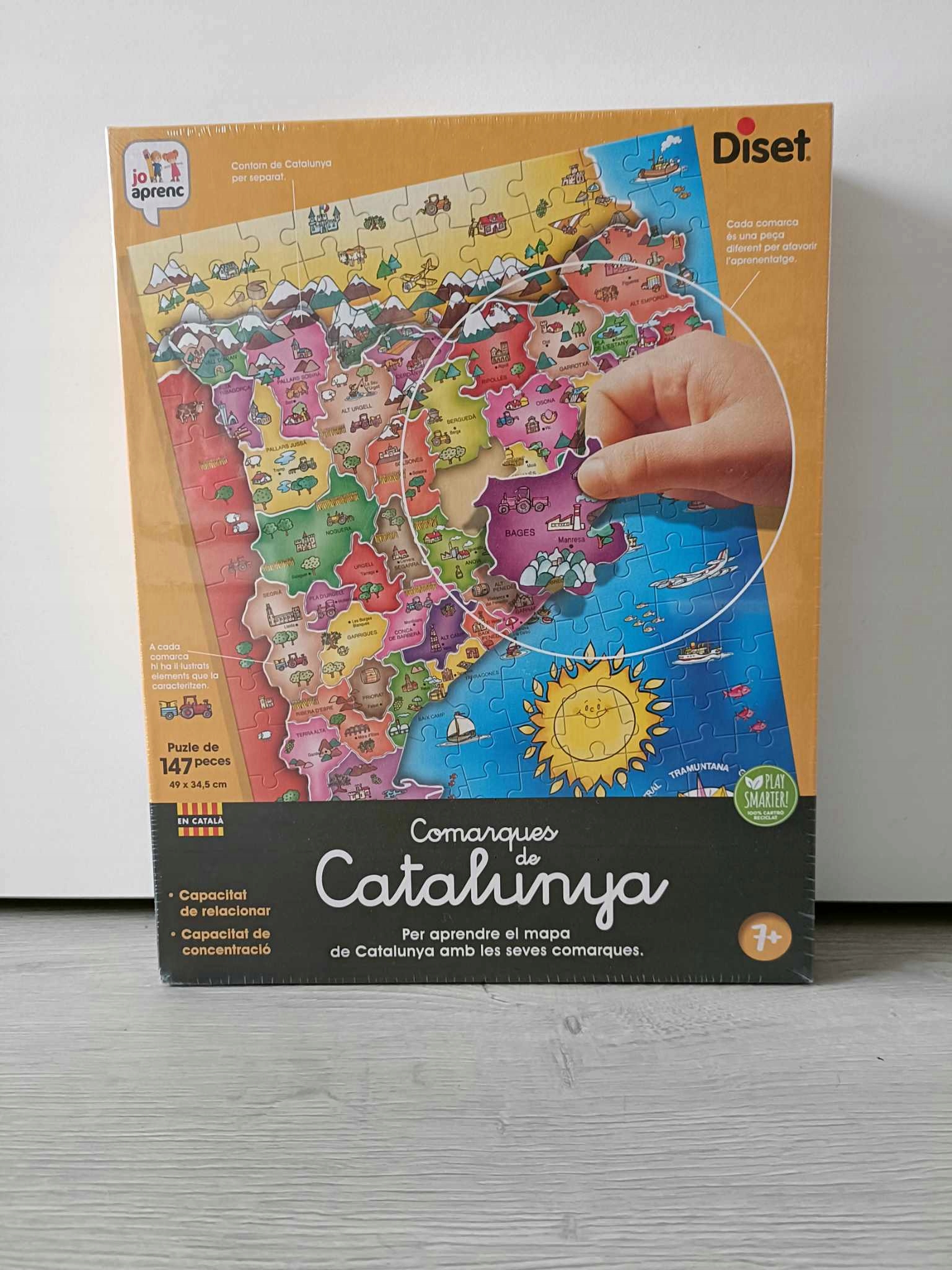 Puzzle Diset Regiony Katalonii Mapa (63664) Marka inna