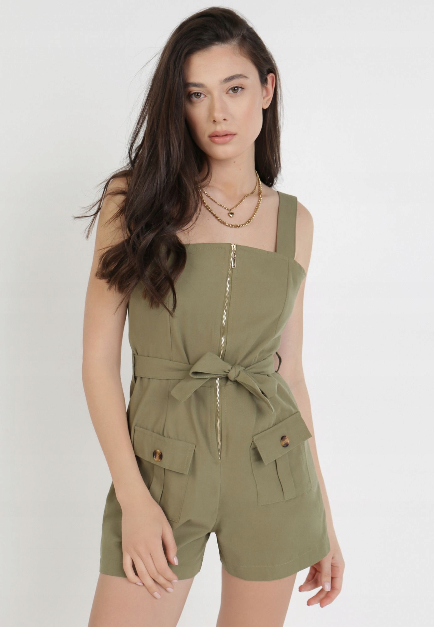 

Born2Be Zielony Kombinezon damski M/L Bez rękawów