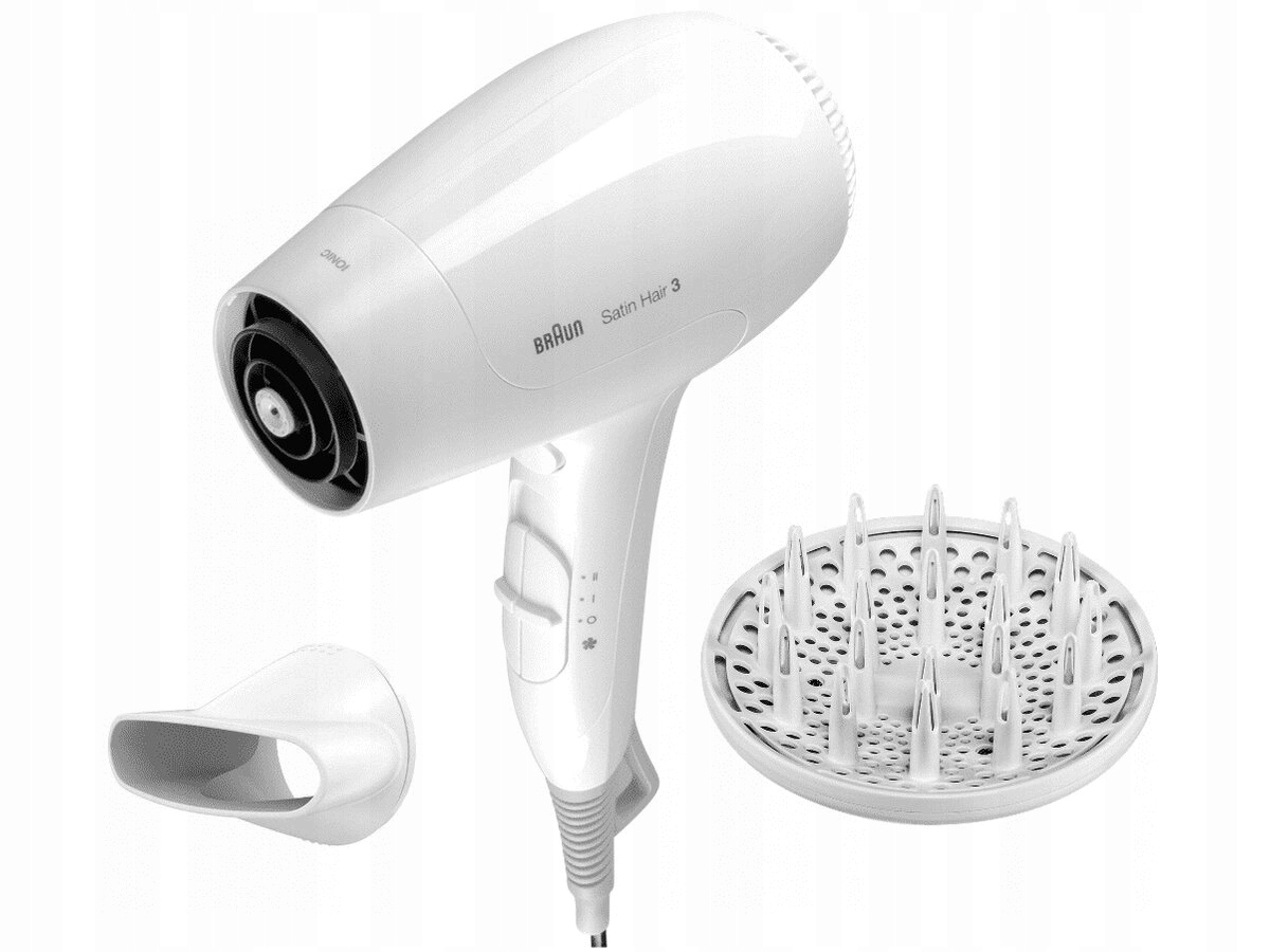 Braun Vysoušeč Vlasů Satin Hair 3 HD385 Difuzér – 2000 W