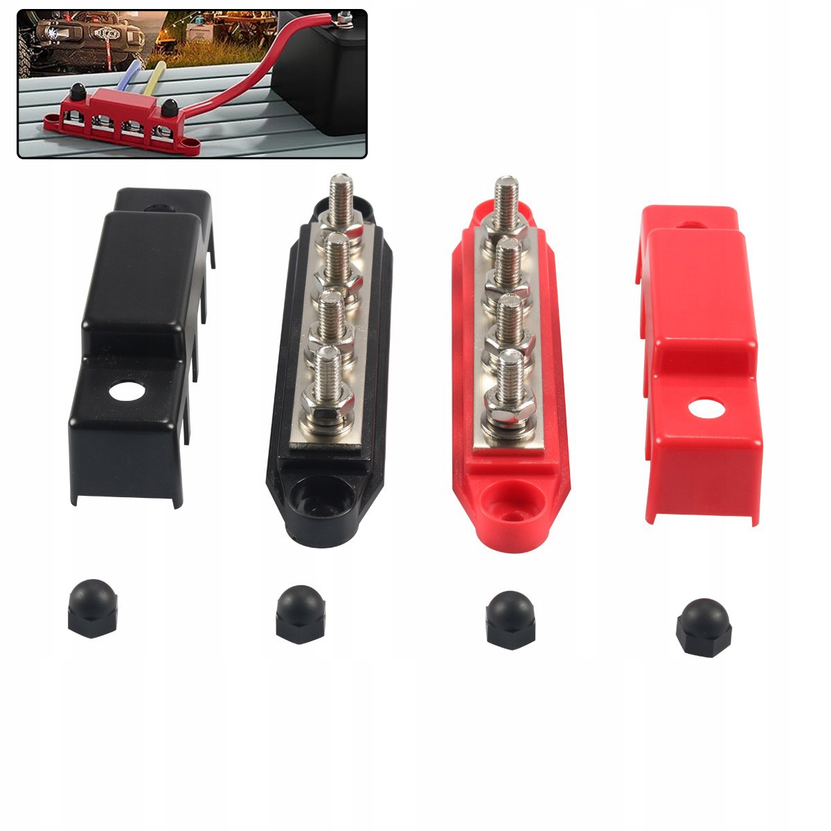 Sběrná Lišta Svorkovnice 12V Rozvodný Blok 1 Ks