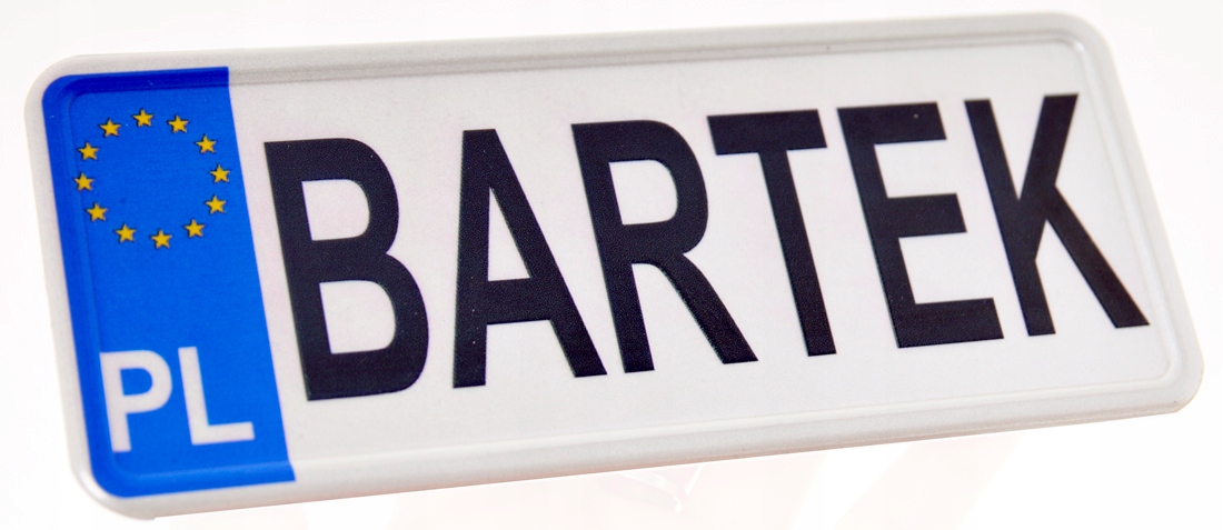 Tablica rejestracyjna - imię dziecka dowolny napis Producent Megacarsgroup