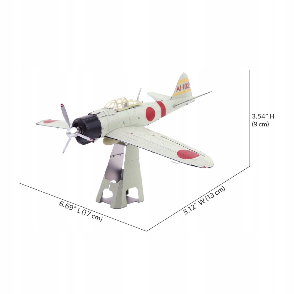 PIECECOOL SAMOLOT A6M ZERO METALOWE PUZZLE 3D EAN (GTIN) 6927897207210
