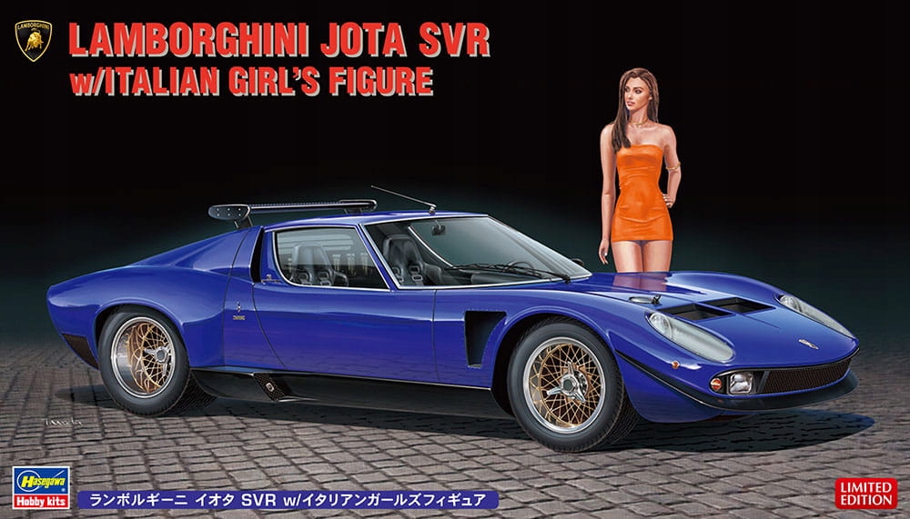 Lamborghini Jota Svr (s figurkou) 1:24 Hasegawa 20472