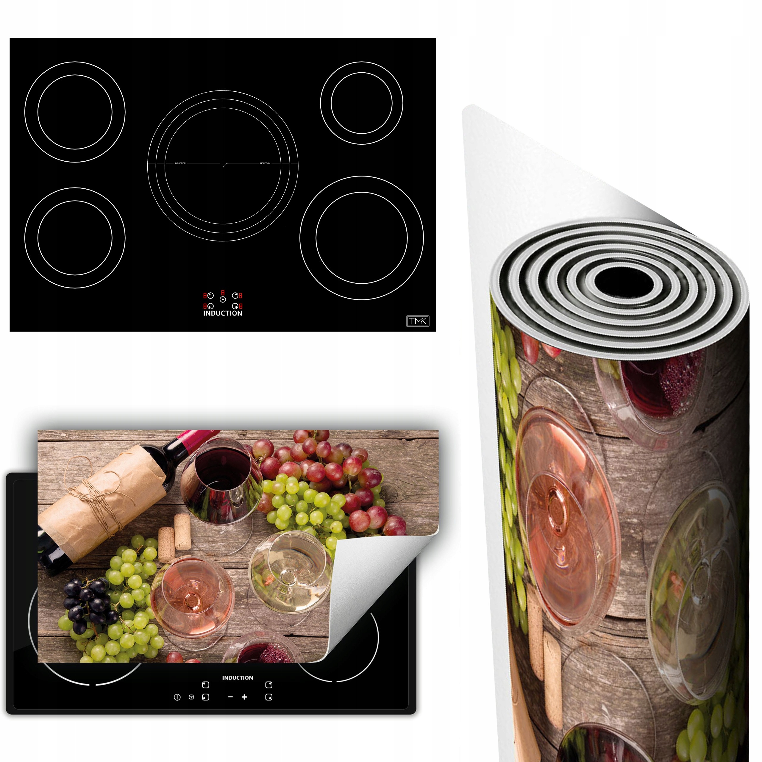 Vinylová Podložka Ochrana Kuchyňské Desky 90x52 víno