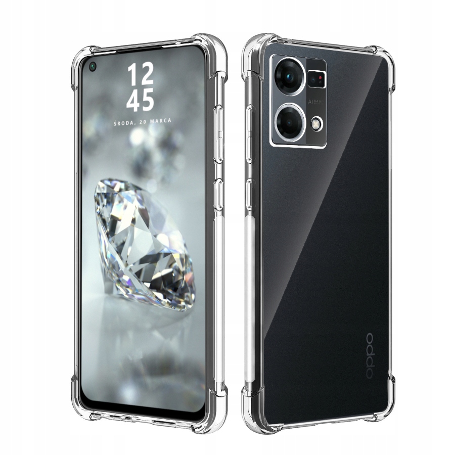 

Etui Do Oppo Reno 7 4G Pancerne Przeźroczyste Case