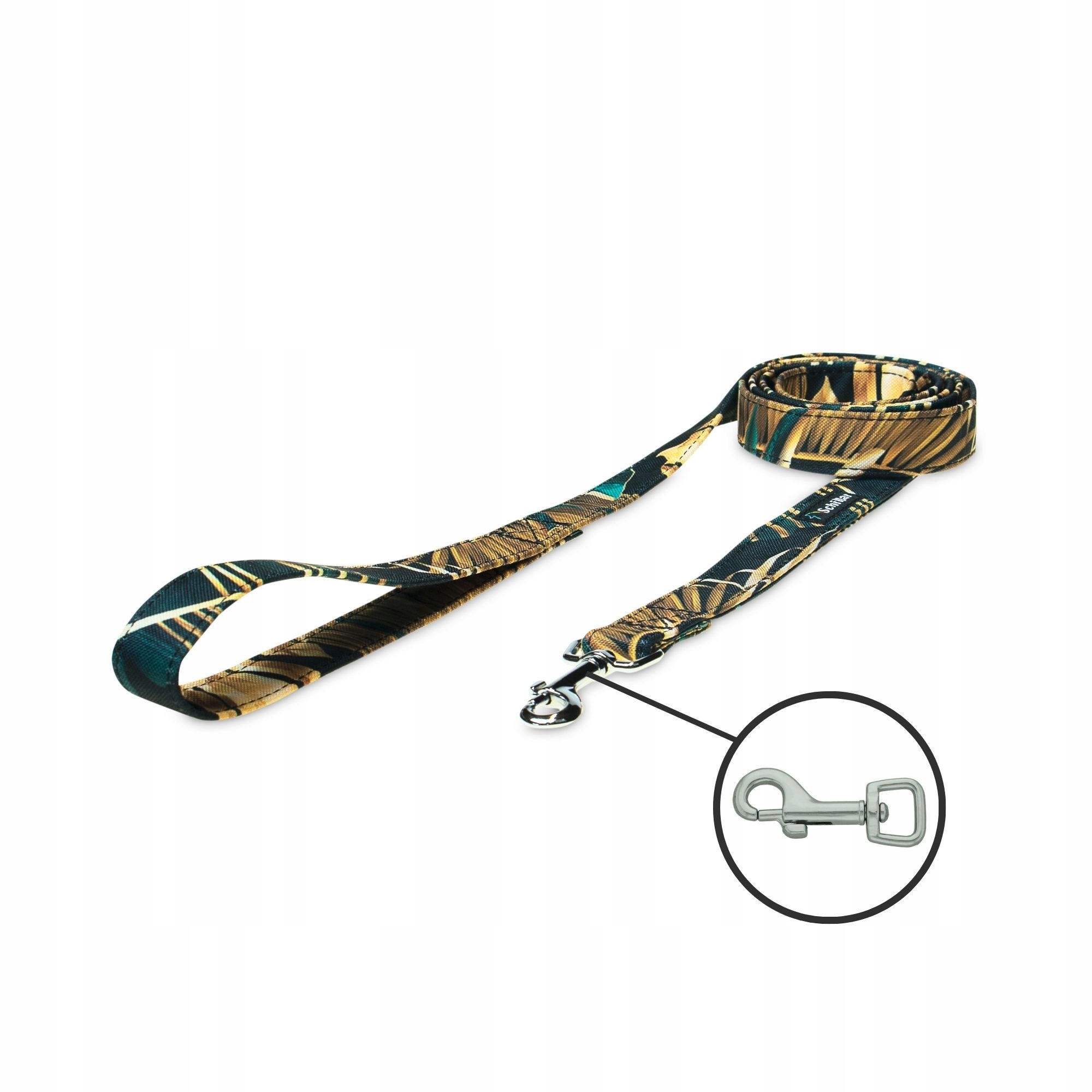 Levně Vodítko pro malého psa Emerald & Golden leaves 200 cm 15 mm Xxs Xs