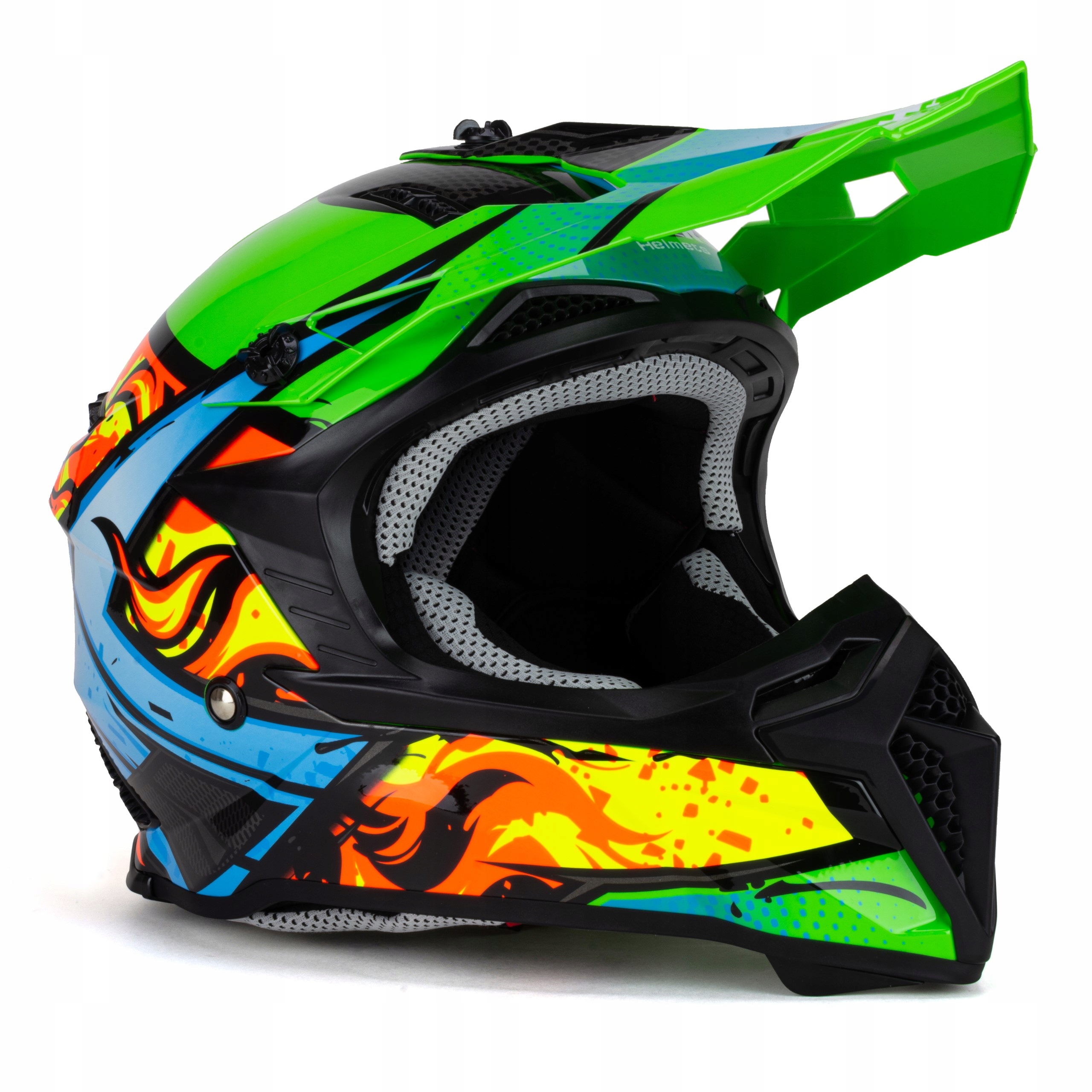HORN KASK MOTOCYKLOWY H303 CROSS QUAD + GOGLE L Rozmiar L