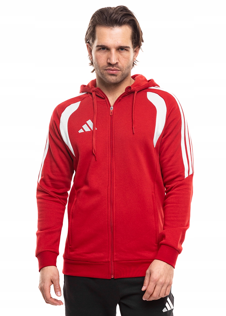Pánská Mikina adidas s kapucí, rozepínací, sportovní, tepláková vel S