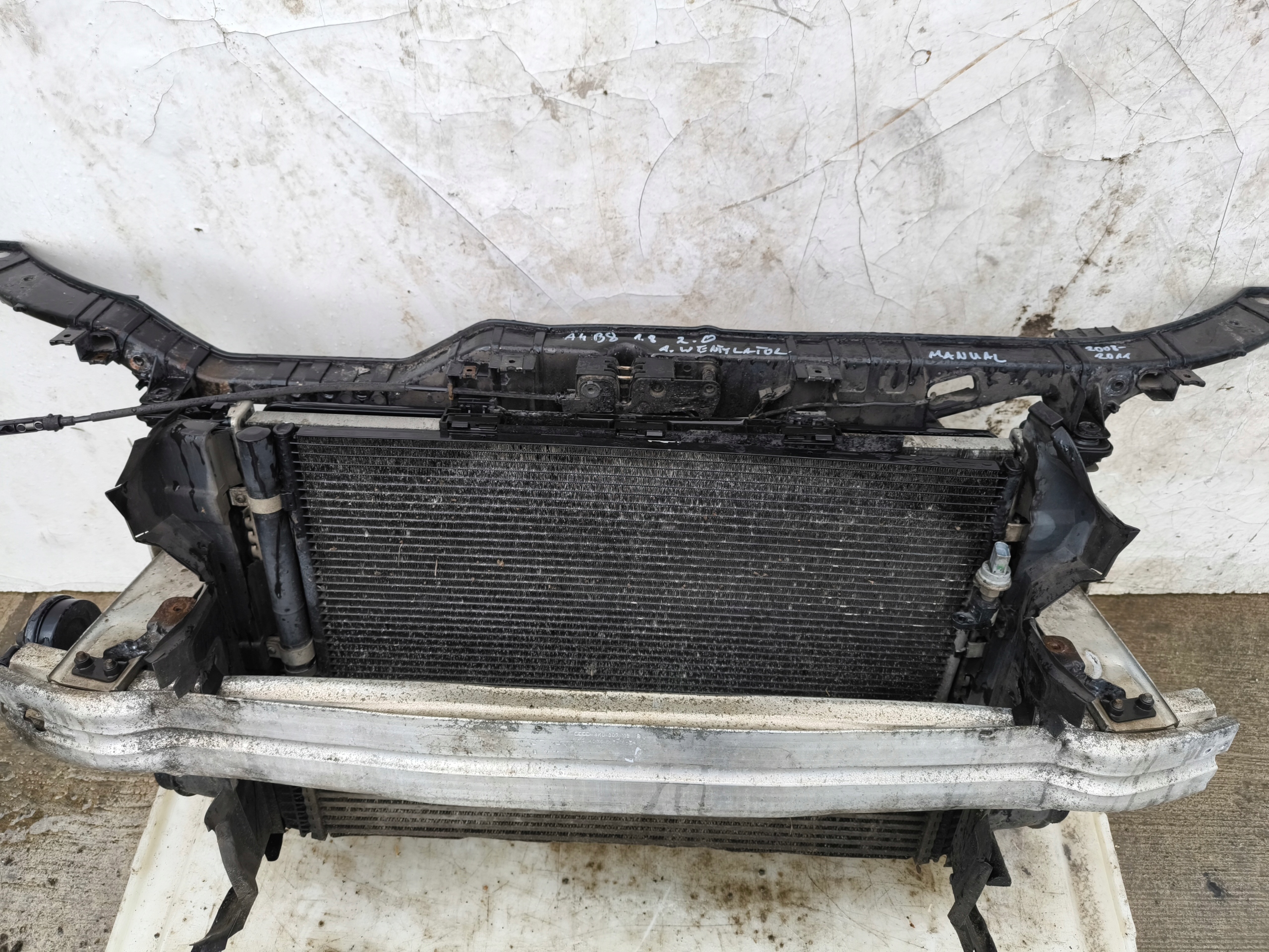 support panel for radiators complete AUDI A4 B8 1.8 2.0 TDI TFSI 1 fan MANUAL