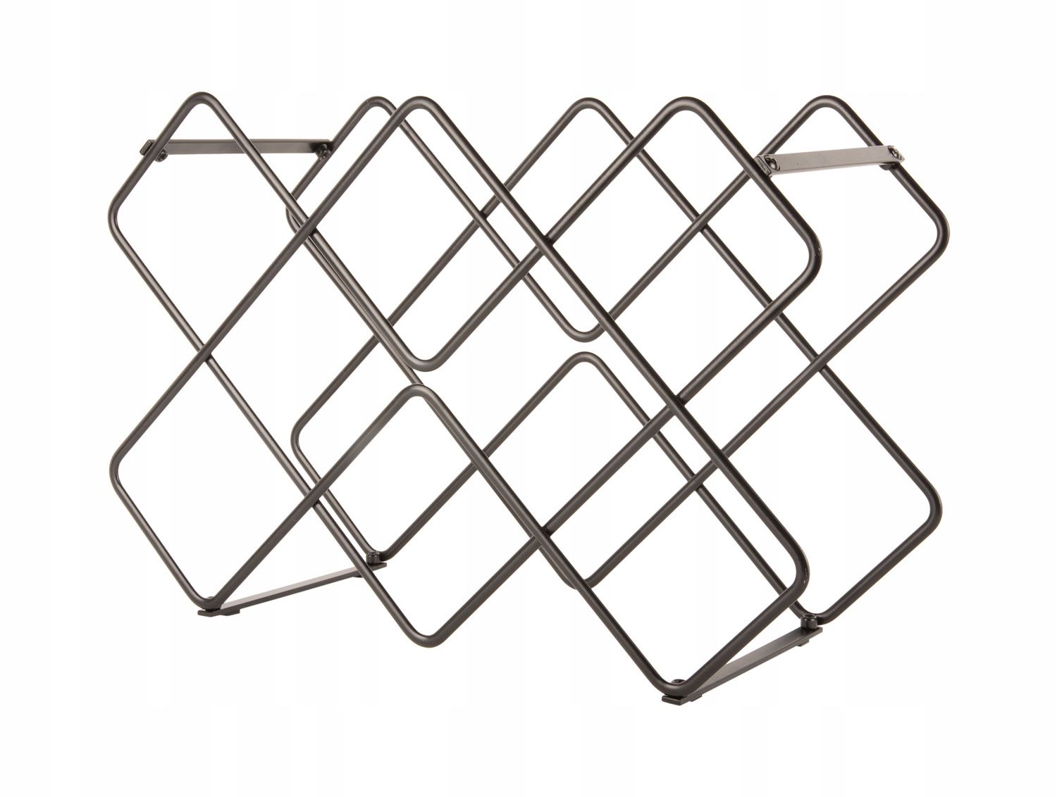 Stojan Na Víno Kovový Černý Drátěný Na Lahve Na 8 Lahví Jako Dárek