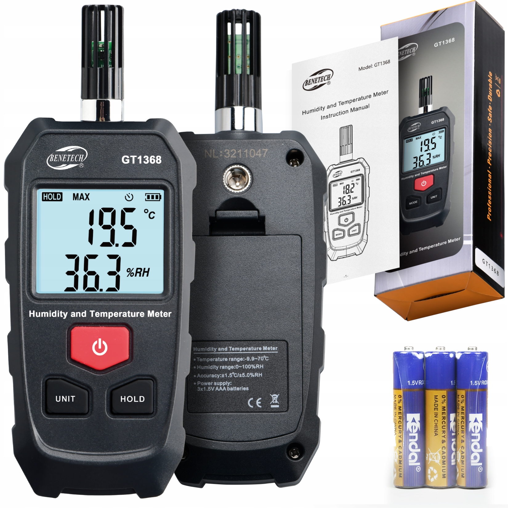 Termohigrometr Benetech GT1368