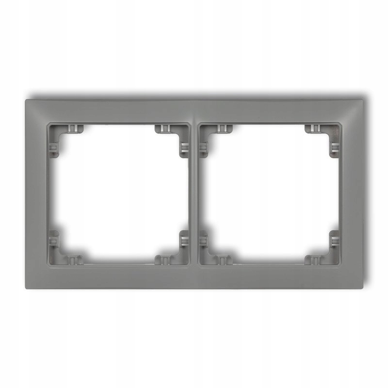 

Deco Soft Ramka 2-krotna szary mat 27DRSO-2