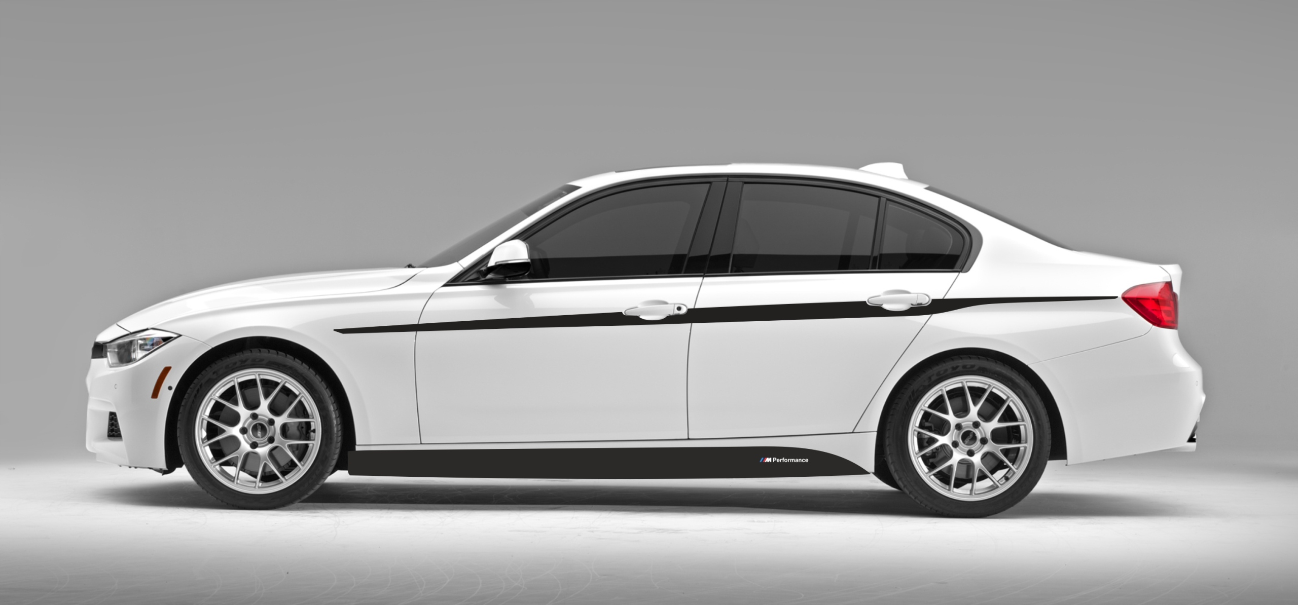 Naklejki BMW F30 F31 performance pasy pod klamki