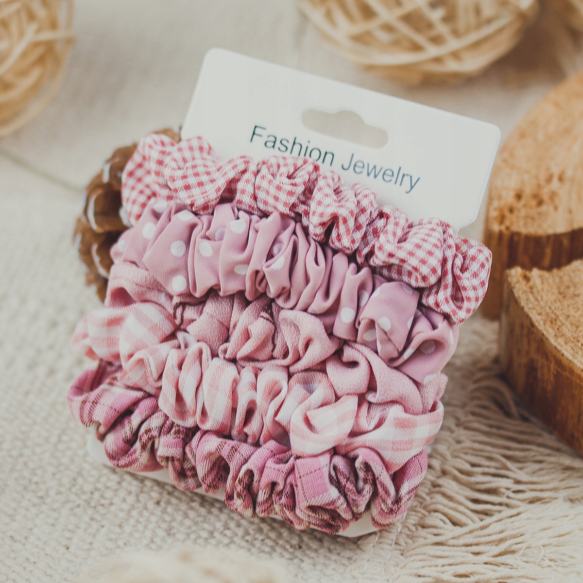 ZESTAW SCRUNCHIES. gumki do włosów FROTKI Marka Miss Glow