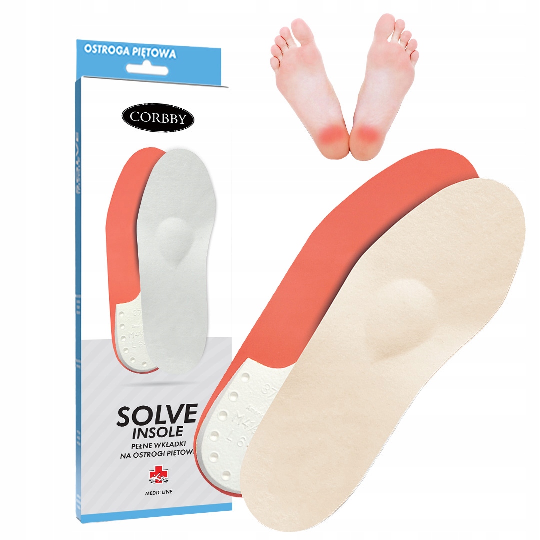 Wkładki do butów amortyzujące z pelotą na ostrogi Solve Insole r. 36