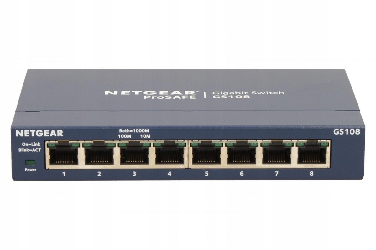 Netgear Switch Unmanaged Plus 8xGE GS108GE