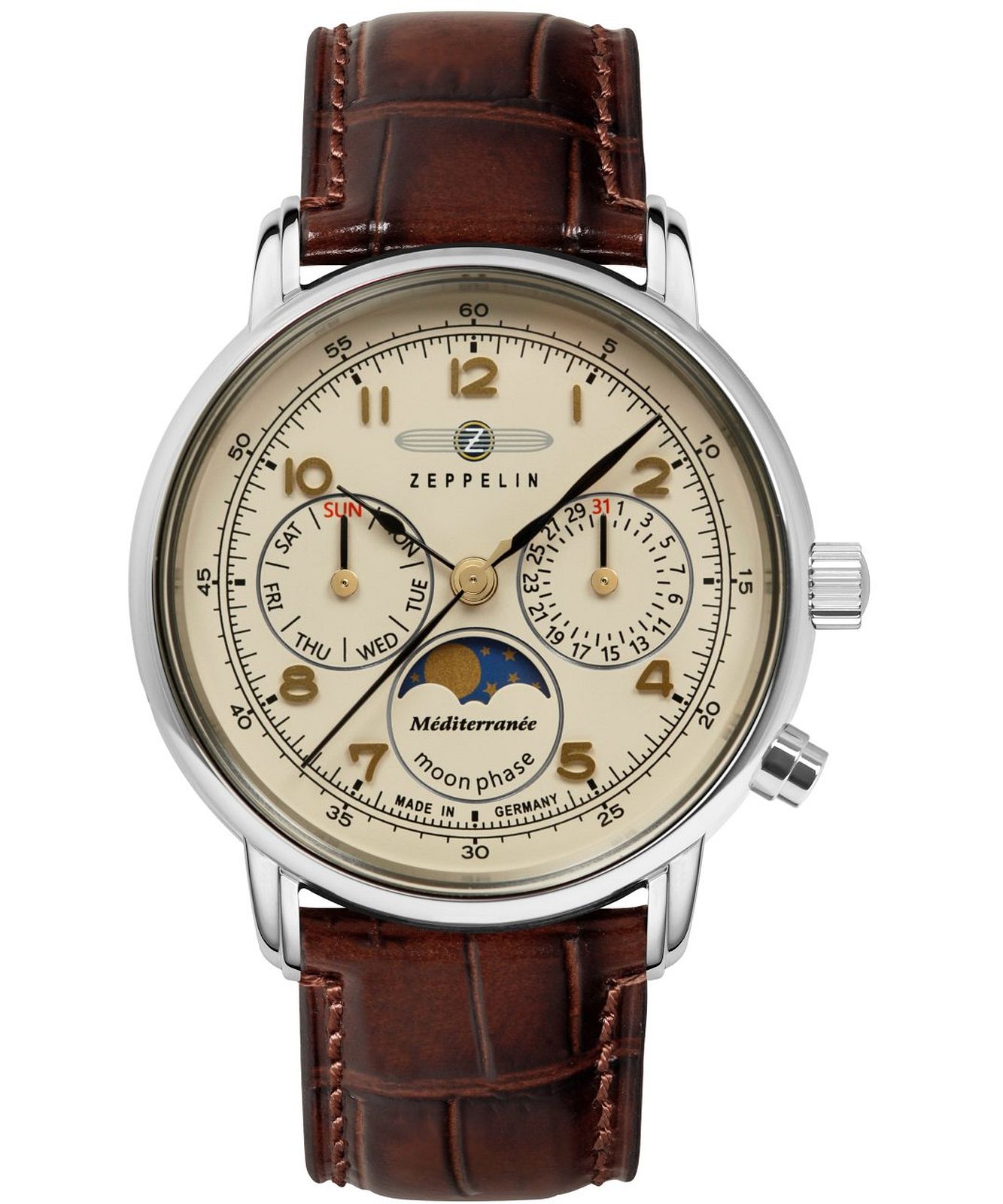 Dámské hodinky Zeppelin Mediterranee Moonphase Lady