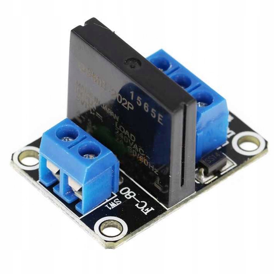 

Moduł 1 przekaźnika Ssr 240V 2A 5Vdc 160mA
