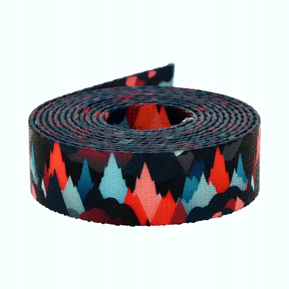 Popruh s potiskem Sublimace Nordic Peaks 48 m hladká 1,3 mm 20 mm