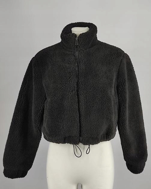 PRIMARK KOŻUCH KRÓTKI CZARNY KZM XS