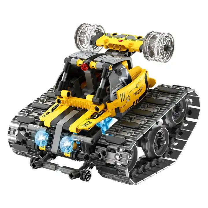 KLOCKI ROBOT ZDALNIE STEROWANY ZABAWKA 4W1 672EL DO PROGRAMOWANIA Zasilanie bateryjne