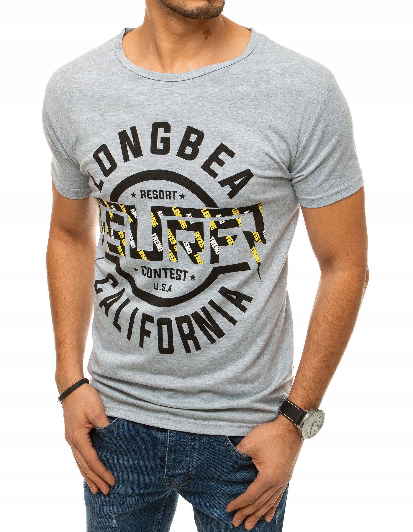 

Męska Koszulka T-shirt Z Nadrukiem rx4334 - L