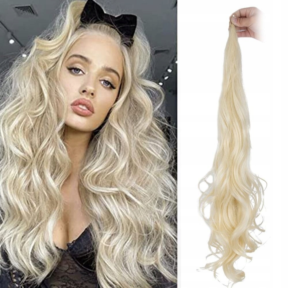 DOCZEPIANY KUCYK Z ELASTYCZNYM DRUTEM 82CM#P16/613 Marka inna marka