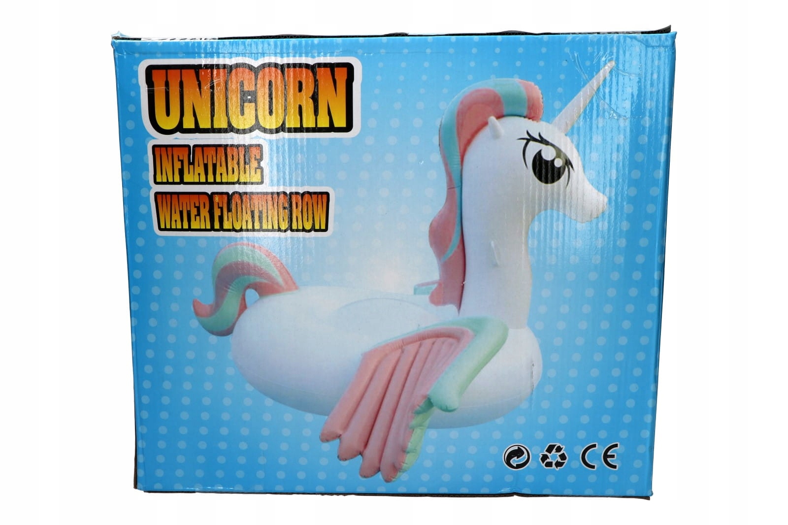 Duży Ponton Jednorożec Pastelowy 265X120X120CM