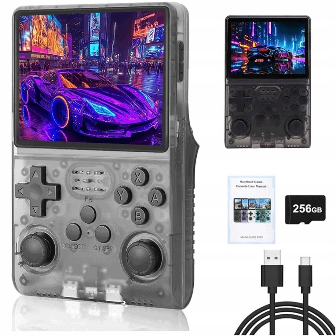 Retro Konzole R40S Pro S 256 Gb A Baterií 3500 Mah Na 8 Hodin