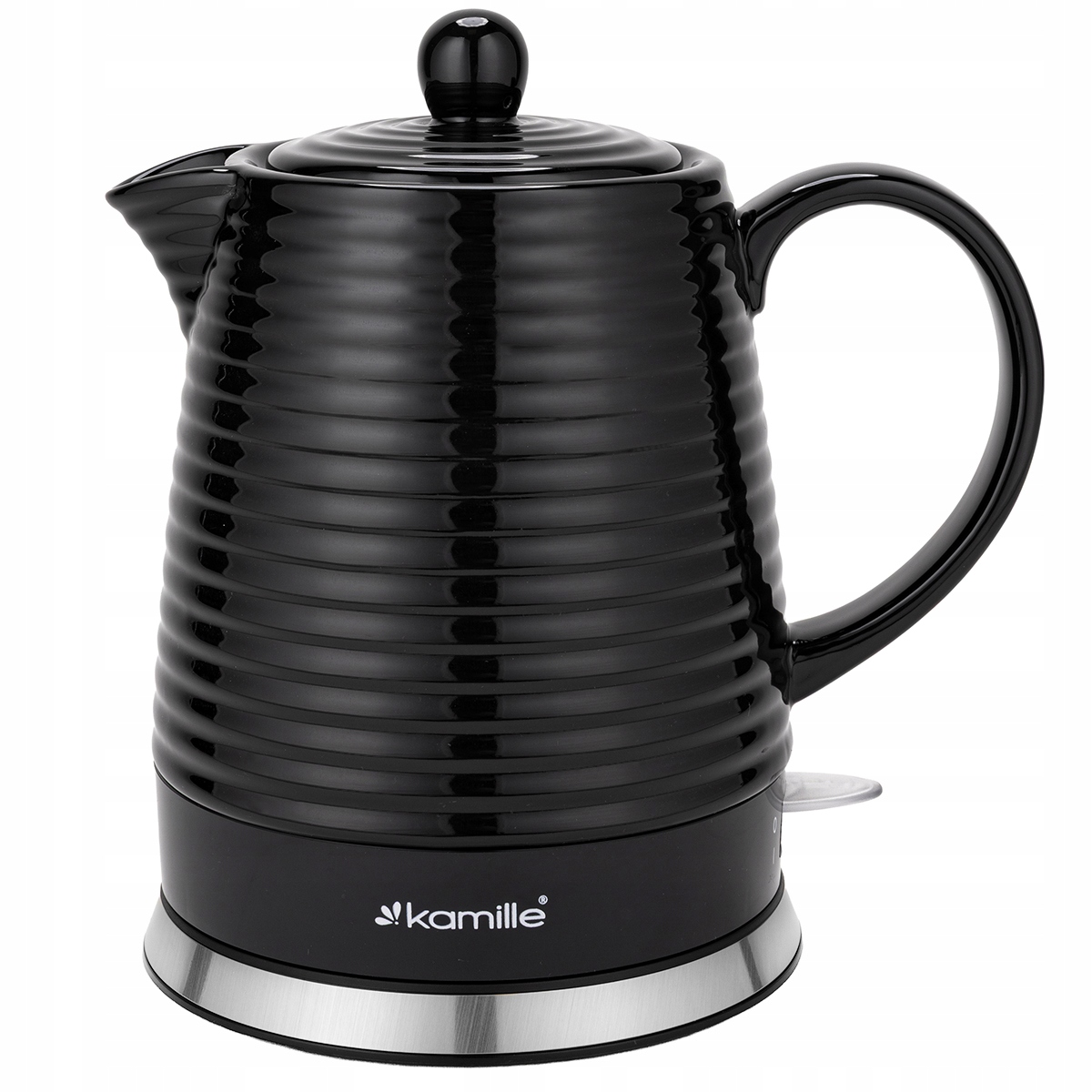 Bezdrátová Keramická Rychlovarná Konvice Kamille 1200 W 1,2 L černá