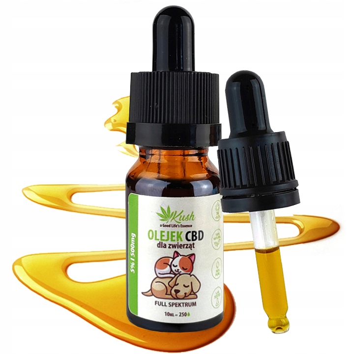 

Olejek Cbd dla Psa Kota Full Spectrum 5% 10ml