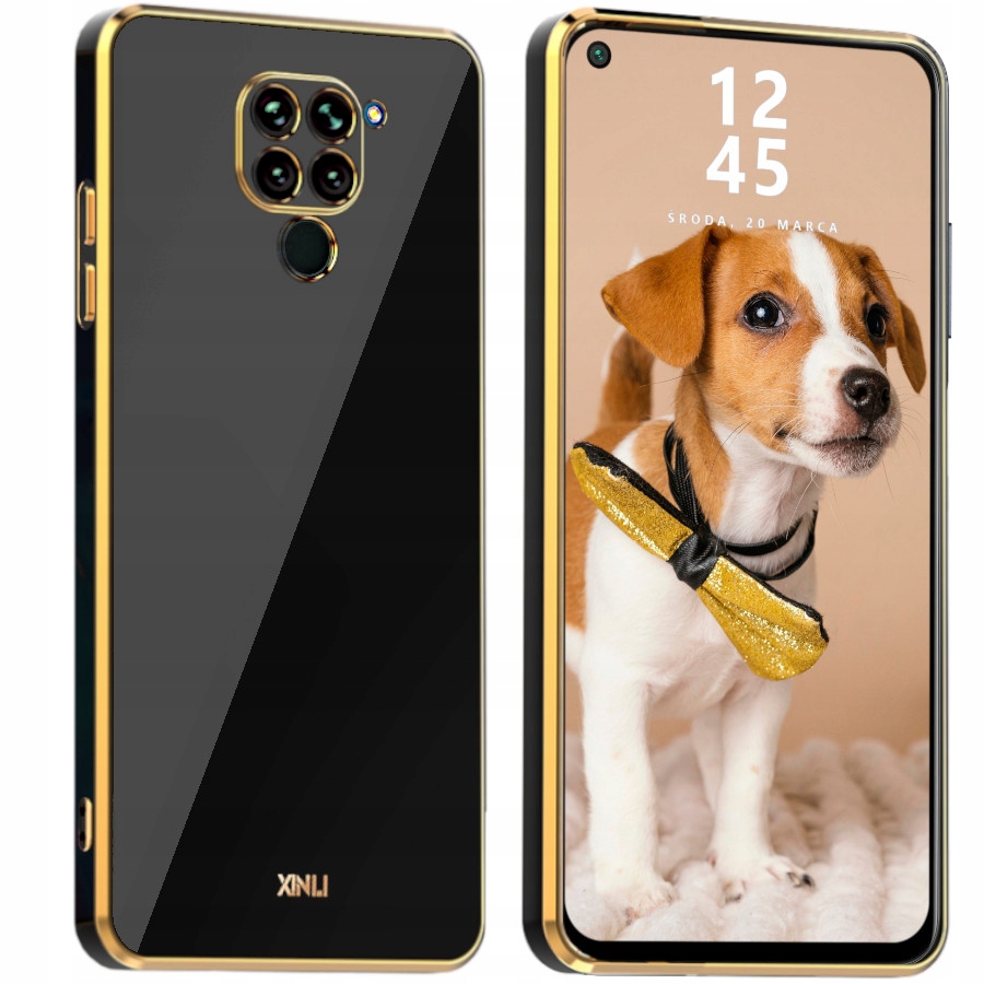 

Case Etui Glamour 2x Szkło Do Redmi Note 9