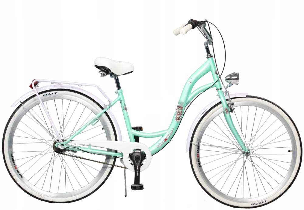 Rower Retro Miejski Mexller Village 28 Miętowy 3 przerzutki Shimano Nexus
