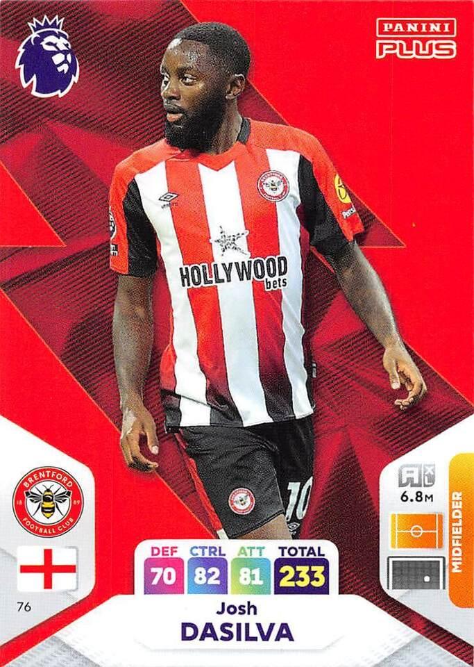 2024 Panini Premier League Plus 76 Josh Dasilva Base Card