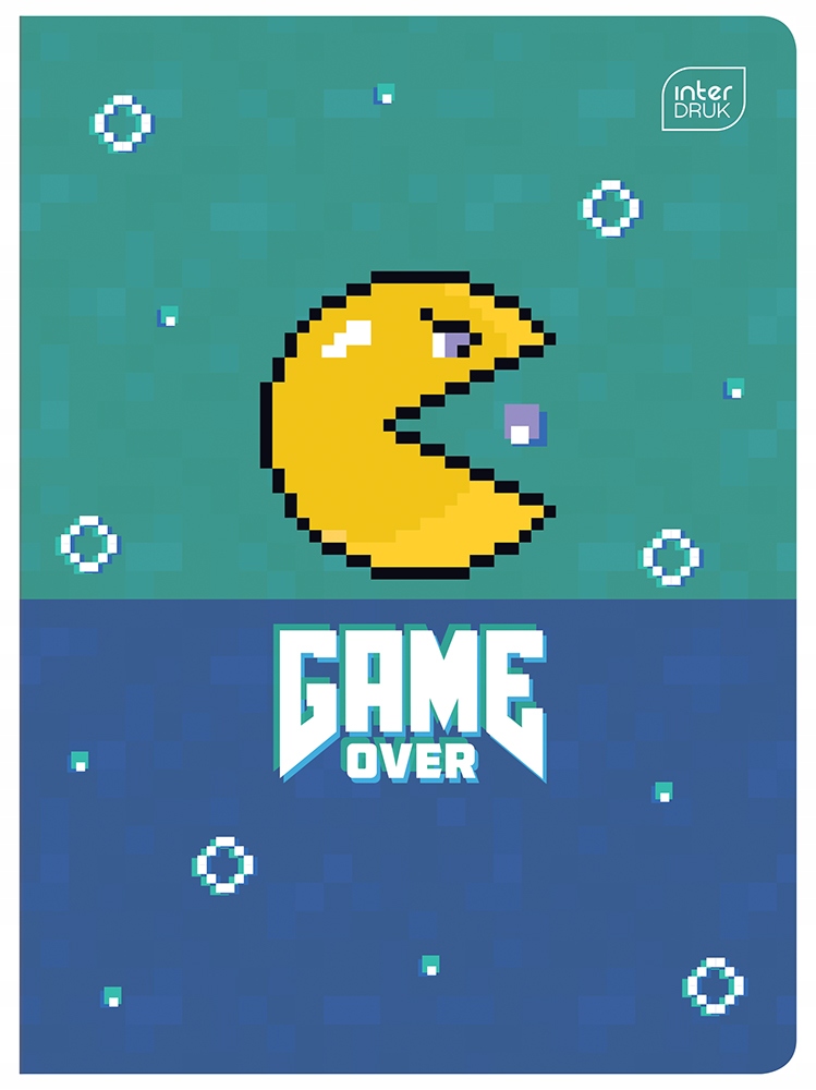 

Zeszyt Interdruk A5-16 Kratka Game Over Pacman