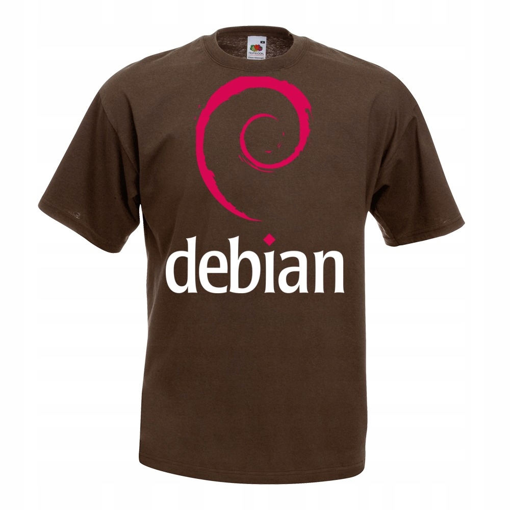 

Koszulka z nadrukiem debian logo It informatyk L