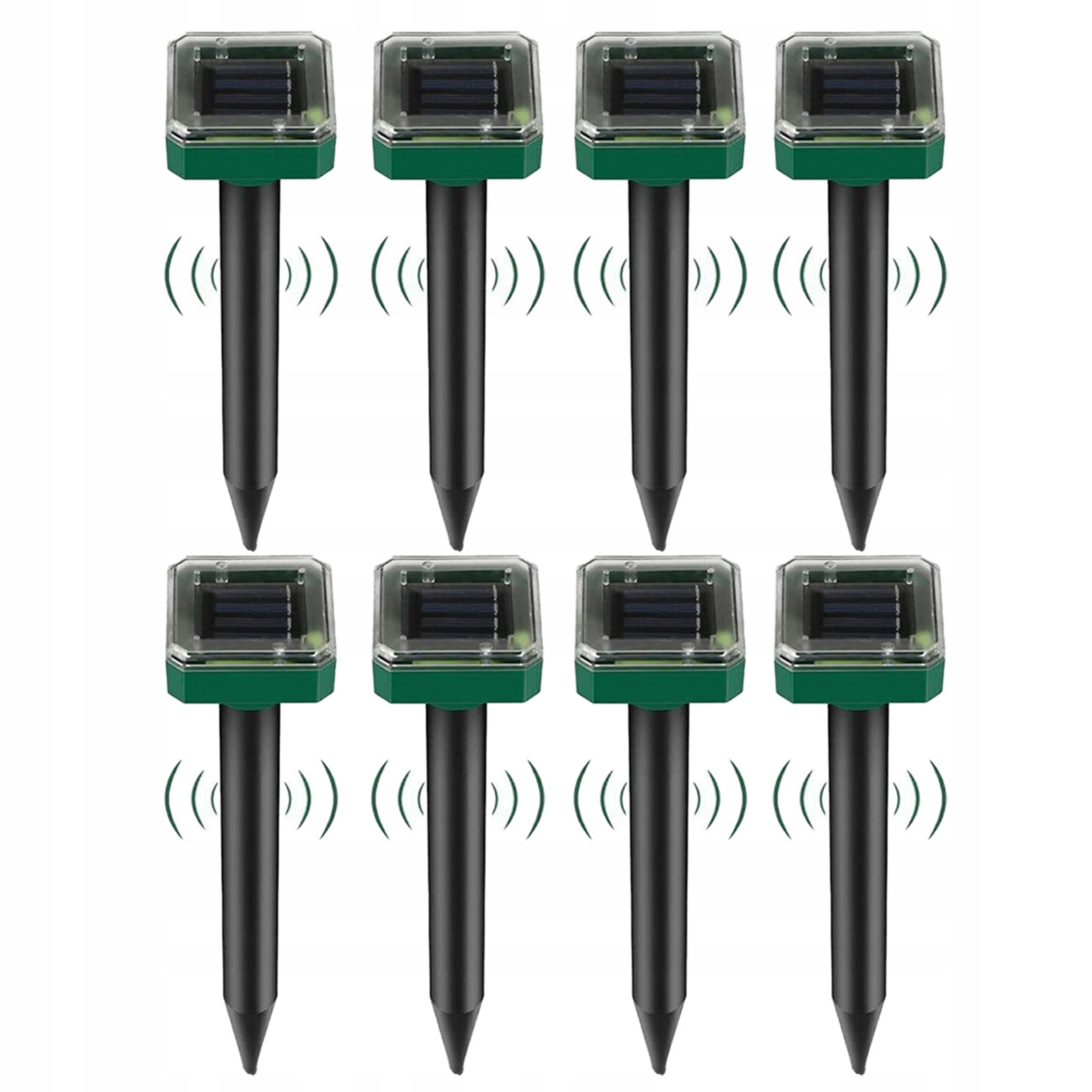 8SZT Silny Odstraszacz Solarny Kretów Nornic Gryzoni Na Krety Nornice Myszy