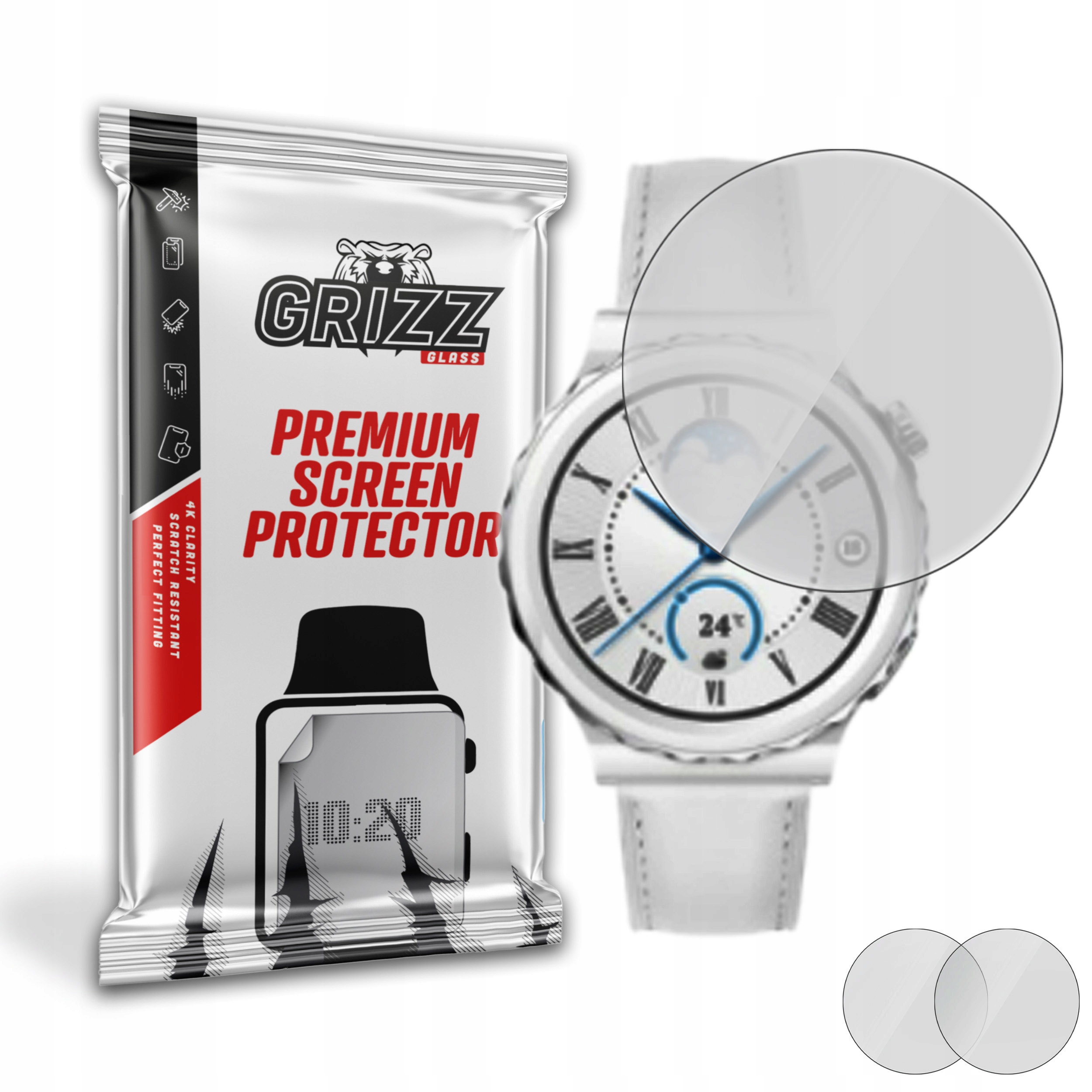 2-PAK Antyodciskowa folia ochronna do Huawei Watch Gt 3 Pro 43mm