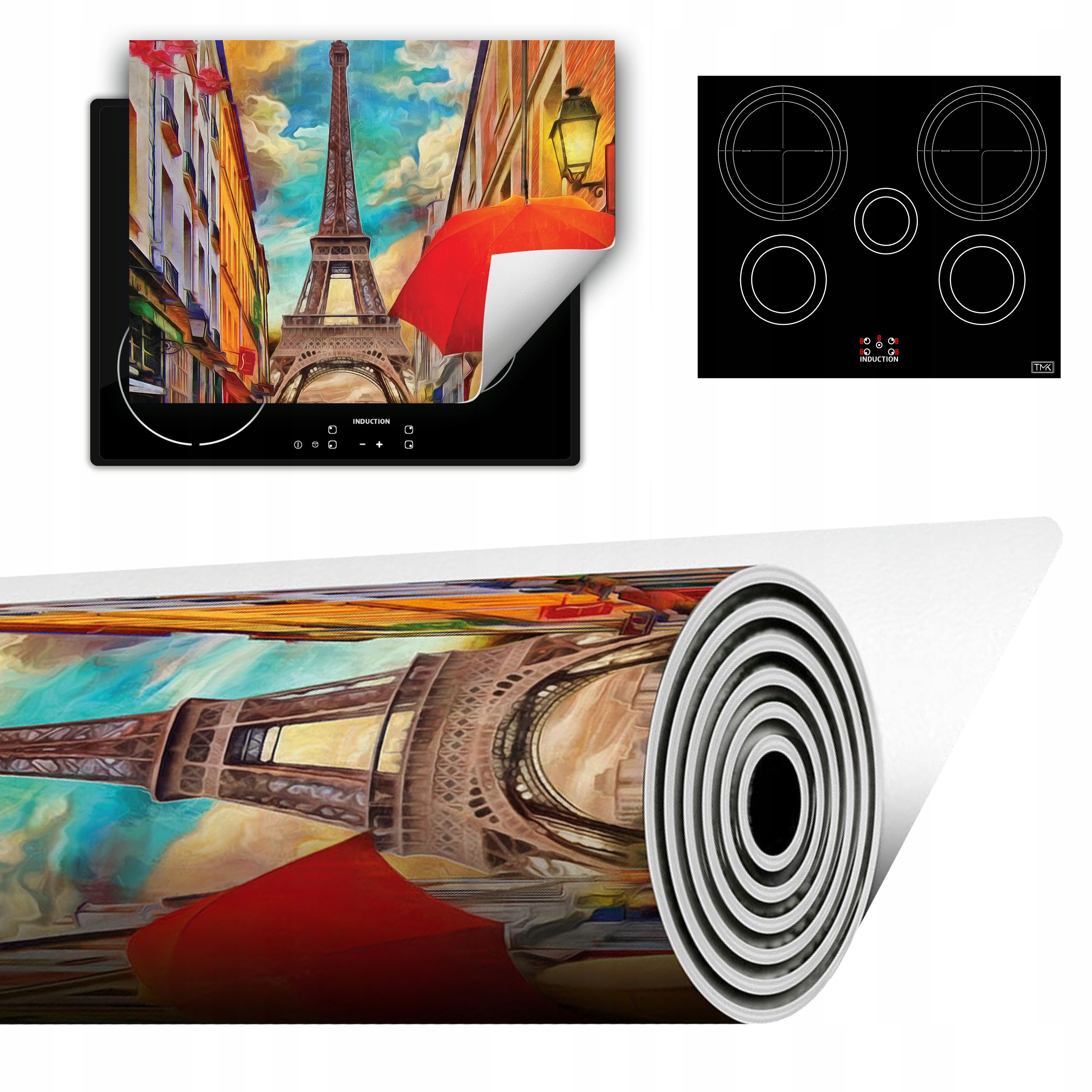 Vinylová Podložka Do Kuchyně Více Místa 70x52 barevná Paříž