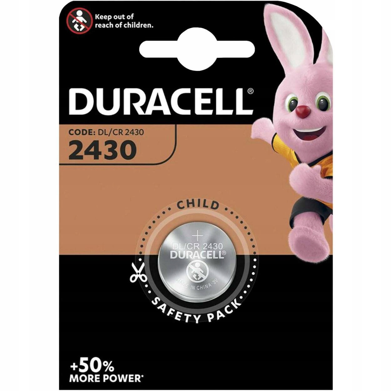 

Bateria Litowa Duracell DL2430 CR2430 3V Bl 1szt