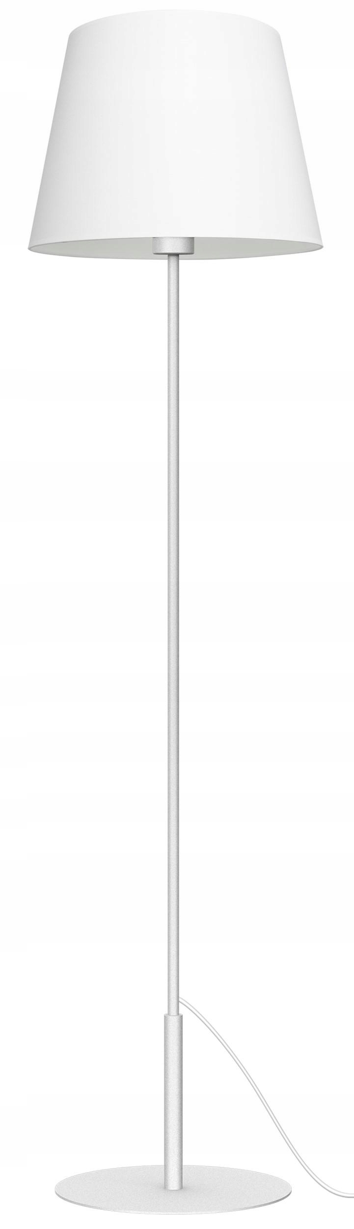 Stojacia podlahová lampa Arden Biely Abažúr 1xE27 154 cm klasická do obývačky